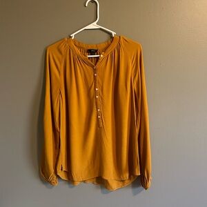 J. Crew mustard yellow blouse